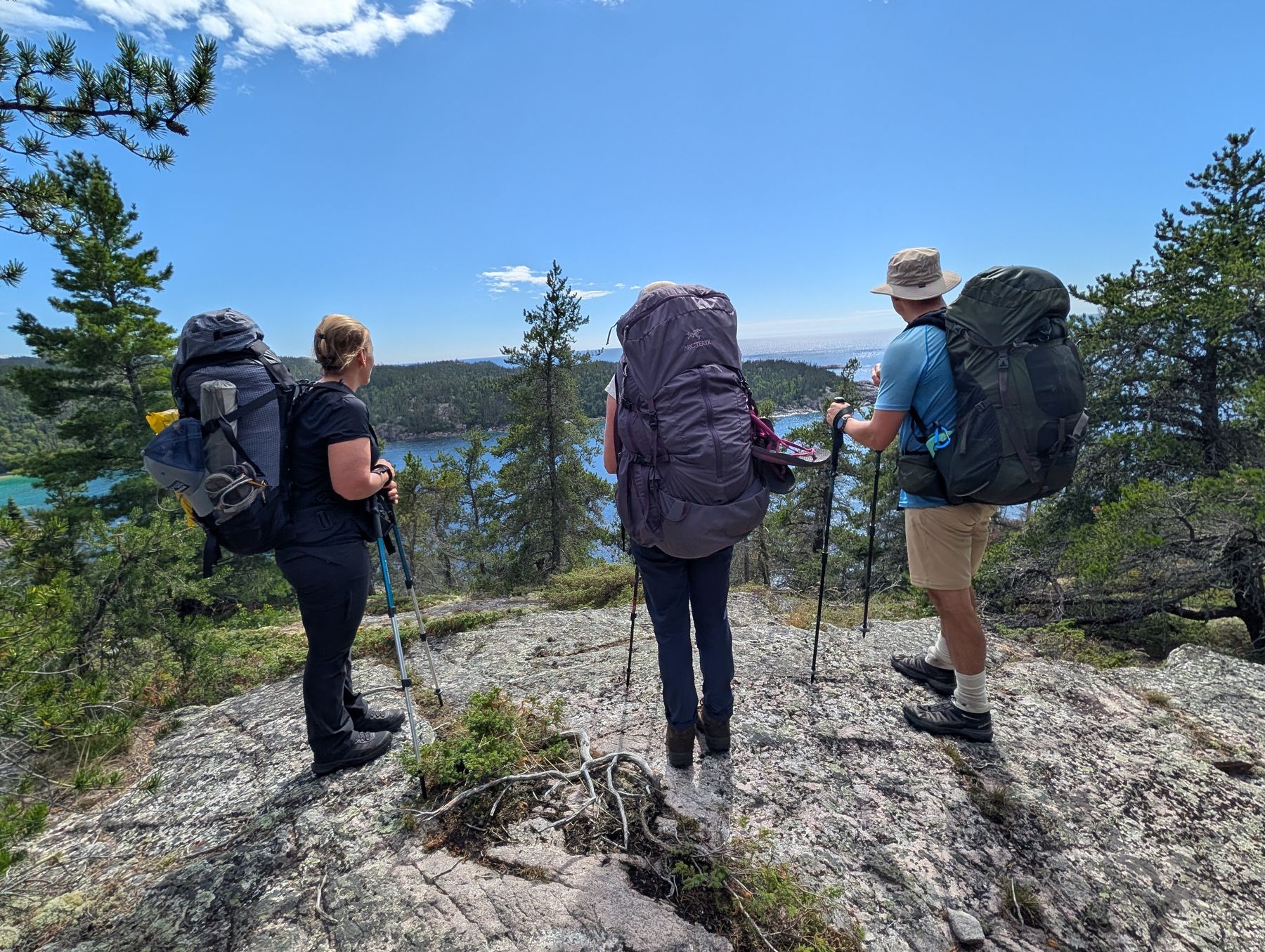 Looking out over Fisherman’s Cove on the second afternoon