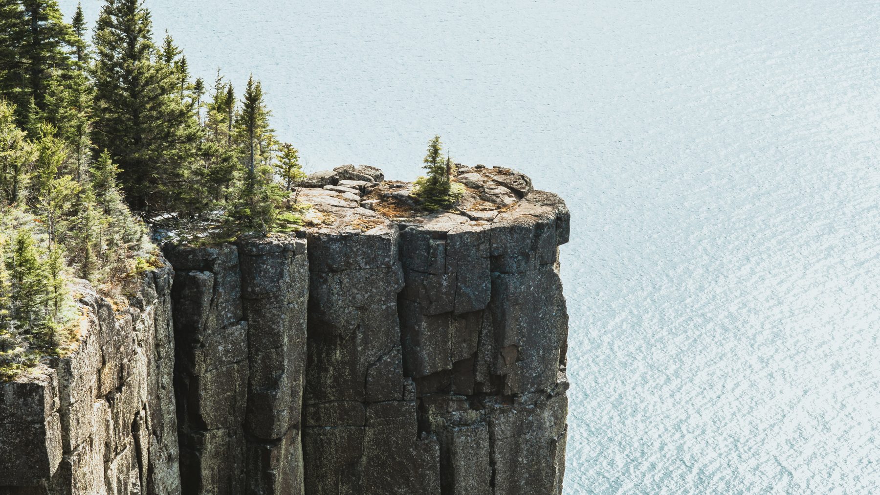 The palisade cliffs above Lake Superior